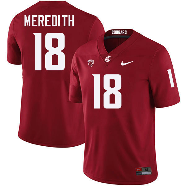 Joshua Meredith WSU Cougars Jersey.Washington State Cougars #18 Joshua Meredith Jersey Youth-Crimson
